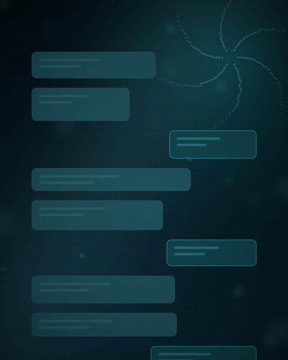 Business owner reviewing customer messages